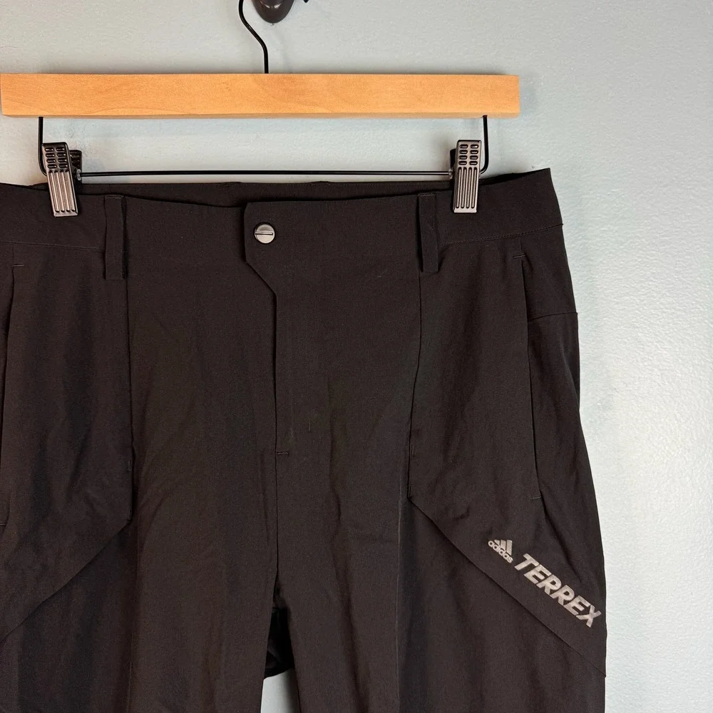 Adidas‎ Terrex Mens 30x28 Black Hiking Trekking Outdoor Technical Nylon Pants